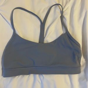 Size 6 light blue/grey lulu sports bra